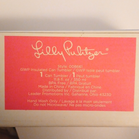 Lilly Pulitzer Insulated Boatylicious Can Tumbler - Picture 3 of 3